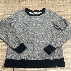 Volcom Black and Gray Crew Neck Sweater